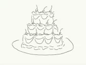 L’Atelier Samedi, Wedding Cake Folding Card