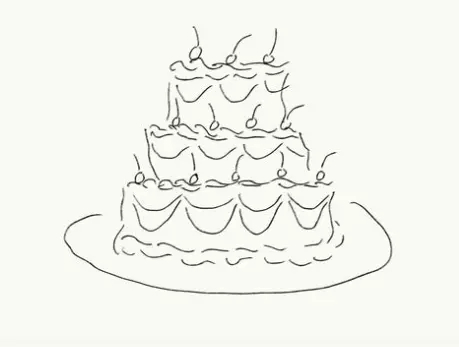 L’Atelier Samedi, Wedding Cake Folding Card