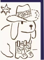 L’Atelier Samedi, Sheriff Bunny Folding Card