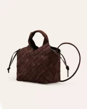 Cala Jade, Misu Shoulder Bag Gold Toffee Nubuk