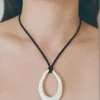 Casa Ayllon, Isola Necklace (Black/Ivory)