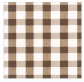 Caspari, Napkin Chocolate Gingham