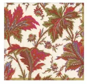 Caspari, Napkin Ivory Paisley Leaves