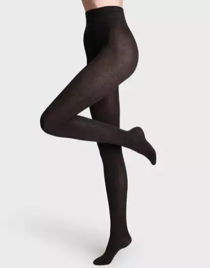 Vogue, Carina Cashmere Tights Dark Chocolate