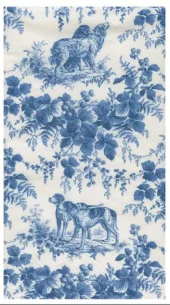 Caspari, Napkin Hunting Toile Blue