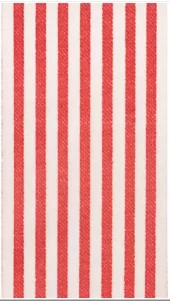 Caspari, Napkin Melograno Stripe Red - Paper Linen
