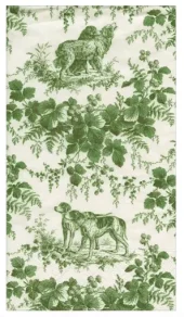 Caspari, Napkin Hunting Toile Evergreen