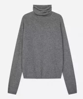 Peoples Republic Of Cashmere, Womens Roll Neck, Heather Grey