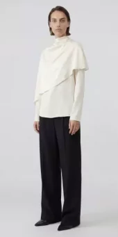 Marville Road, The Sophia Satin Blouse Creme