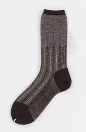 Antipast, Herringbone Socks Brown