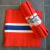 Tinde Sitteunderlag Norsk Flagg 100% Ull