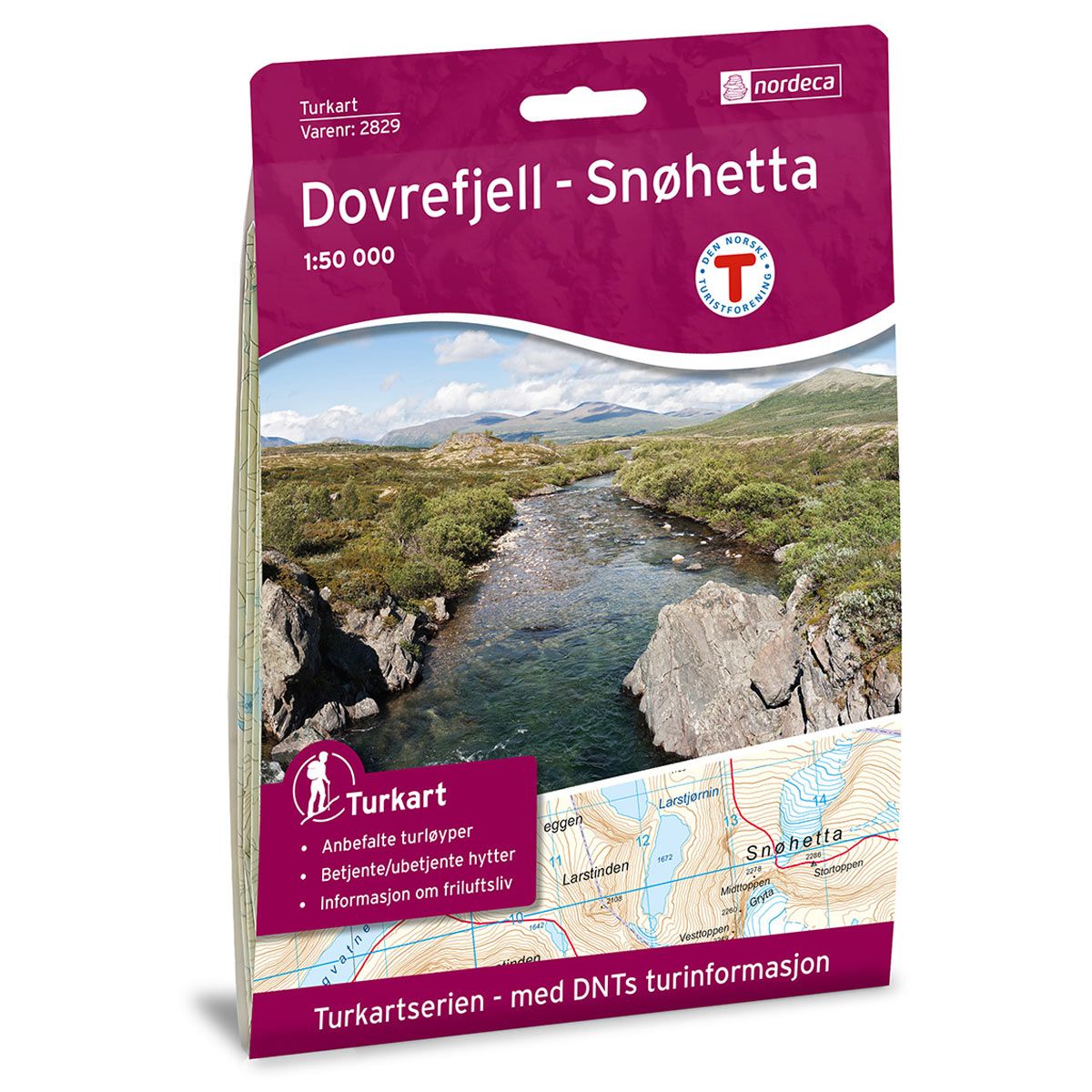 Turkart Dovrefjell - Snøhetta Dnt 1:50000