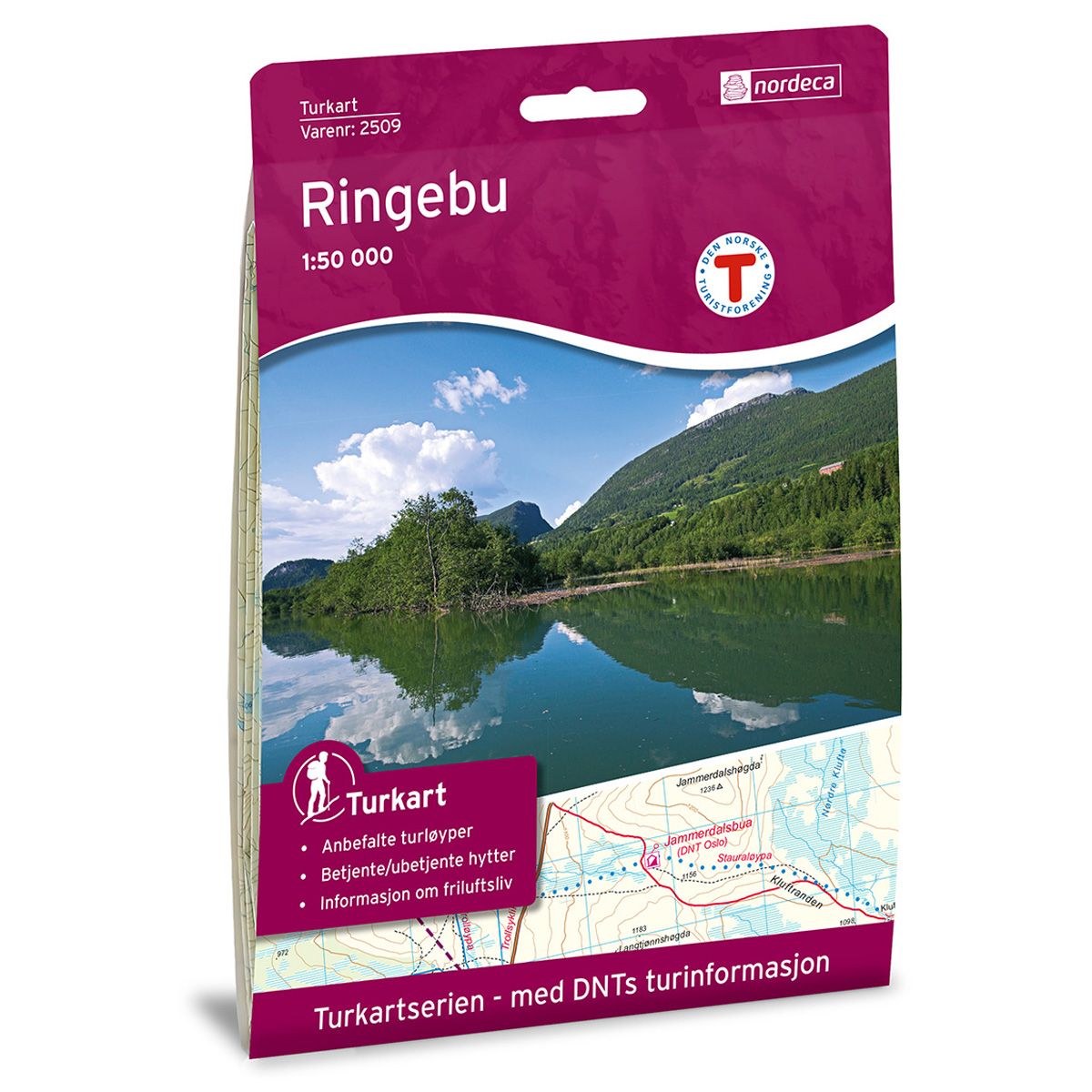 Turkart Ringebu - Trollløypa Dnt 1:100000