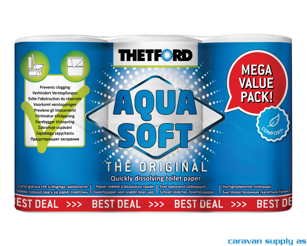 Thetford Aqua Soft Toalettpapir 6 rl.