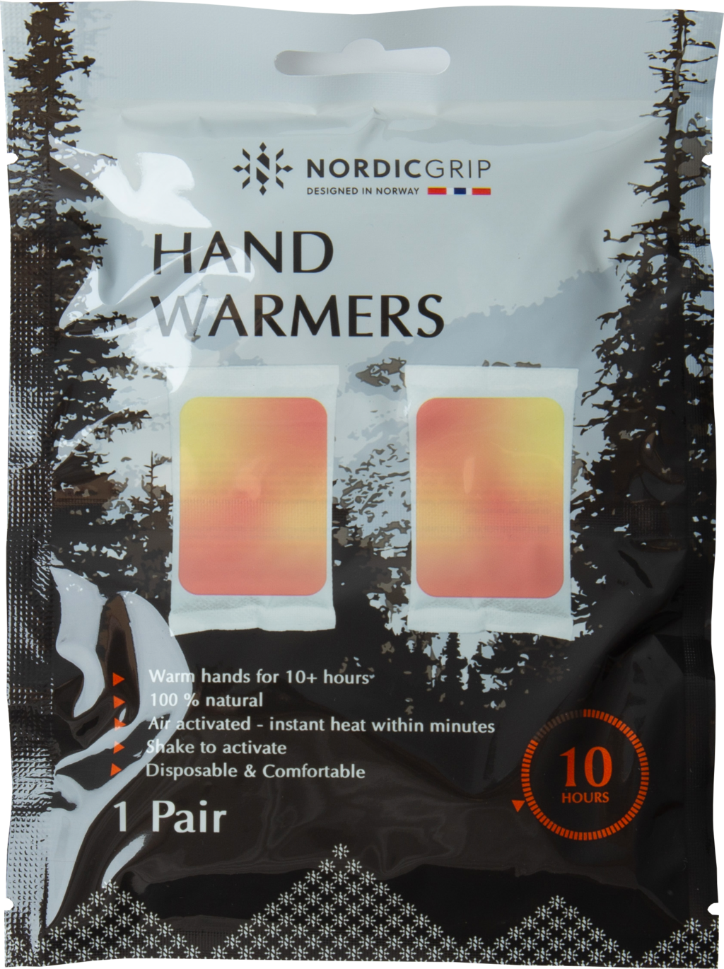 Nordic Grip Handwarmer 1 par/10timer