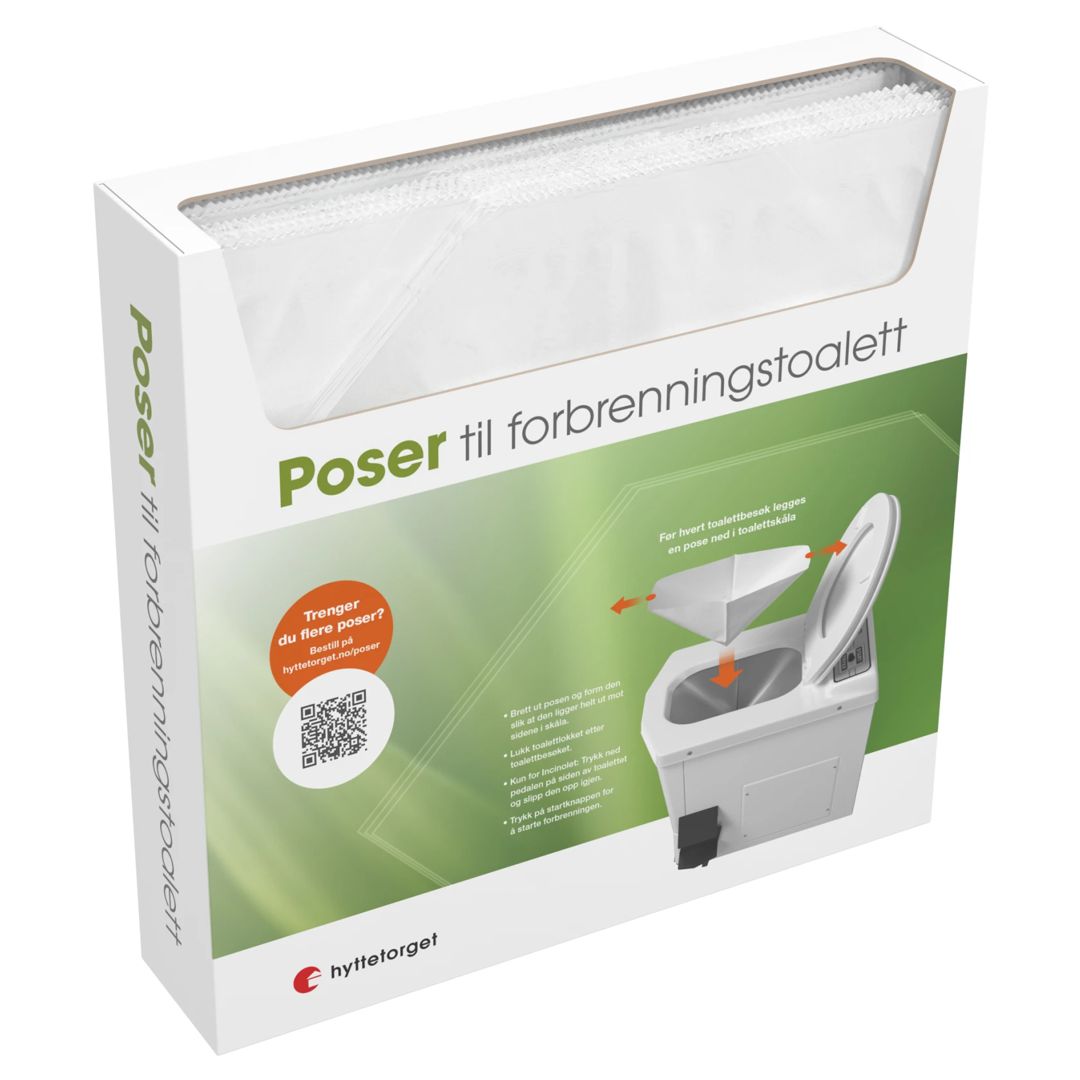 VERA Poser til forbrenningstoalett (500 stk)