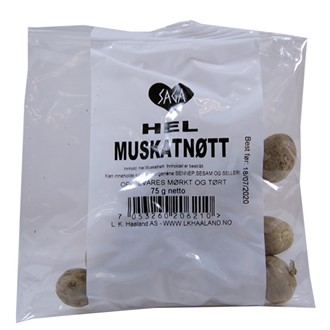 Hel muskatnøtt