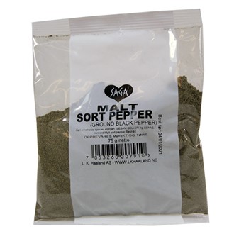 Malt sort pepper saga