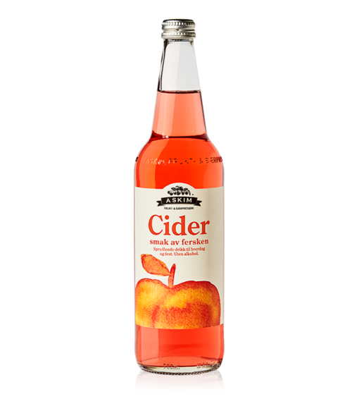 Cider med smak av fersken