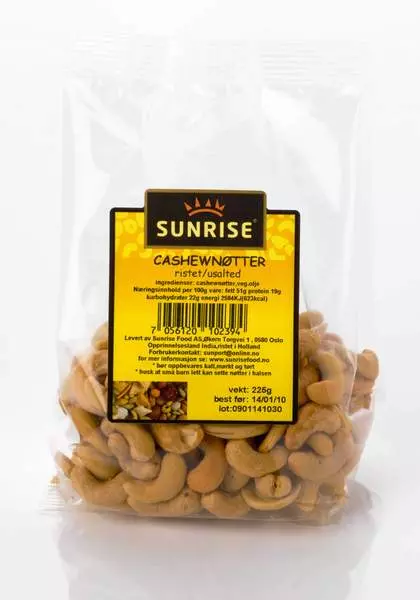 Cashewnøtter u/salt-ristet 205g