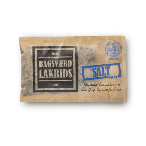 Bagsværd lakrids miniplate salt 40gr