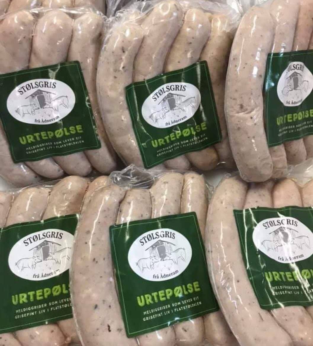 Urtepølser 400gr 4pk Stølsgris