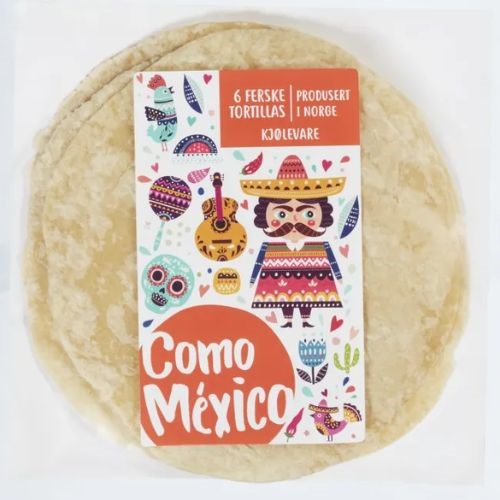 Como Mexico Hvetetortilla fersk 22cm 6pk 300g