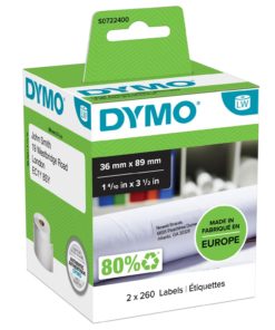 Etikett DYMO adresse 89x36mm (2x260)