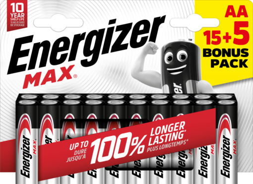 Energizer Max AA/E91 (15+5 pack)