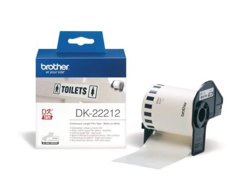 Brother Etiketter 62mmx15,24m hvit film