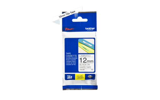 Brother TZe tape 12mmx8m black/white