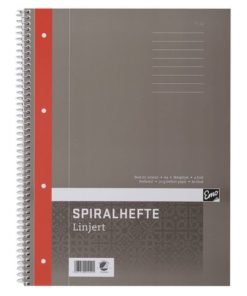 Spiralhefte EMO A4 70g 80 blad linjer