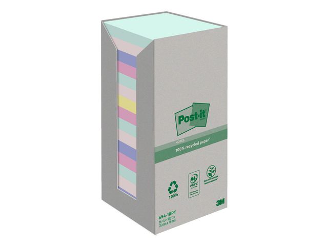 Post-it Recycled mix colors 76x76 100sh (16)