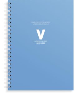 Lærerkalender A4 vg skole 25/26 blå