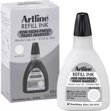 Artline Non-press 437A refill ink 60ml White