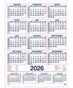 Plakatkalender GRIEG 2026 59x80 cm