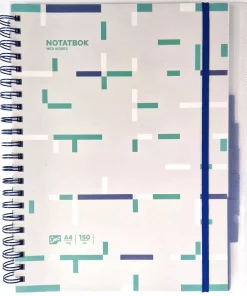 Notatbok EMO A4 indeks 150 blad ass