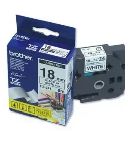 Brother TZe tape 18mmx8m black/white