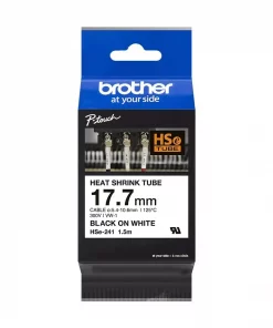 Brother HSe tape 17,7mm sort/hvit, stk