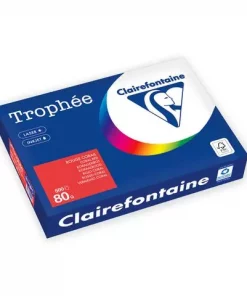 Kopipapir TROPHEE A4 80g rød (500)
