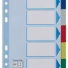 Esselte Skilleblad PP A5 5-delt flerf.