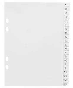 Register A5 PP A-Å hvit