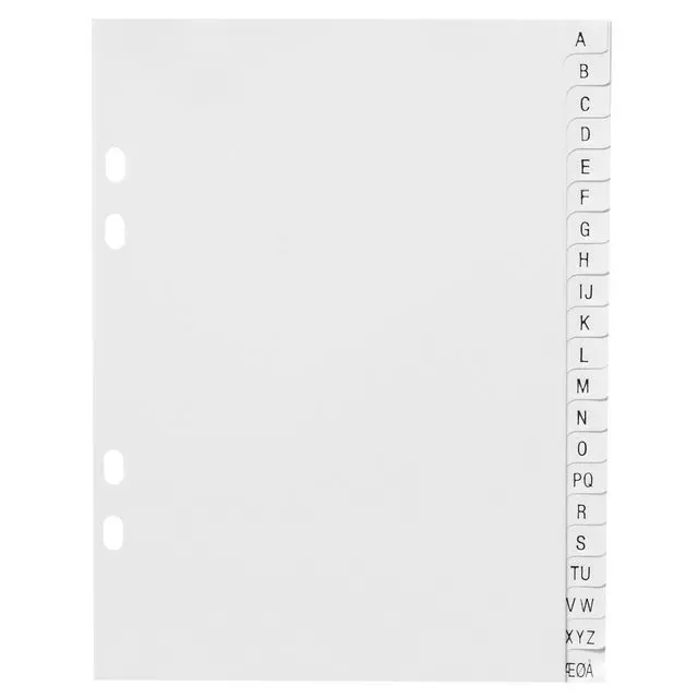 Register A5 PP A-Å hvit
