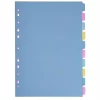 Skilleblad A4 10-delt 150g 4 farger