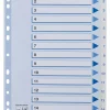 Esselte Register PP A4 1-15 hvit