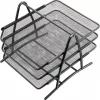 Brevkurv HELIT mesh metall 3 stk sort