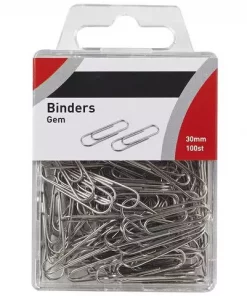 Binders 30mm i plasteske (100)