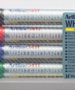 Artline Whiteboardpenn 541T 2i1 Sett med 4 farger