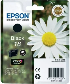 18 Black Ink Cartridge T1801 Epson