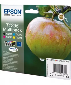 T1295 Multipack cyan, magenta, gul, sort, blister med 4 stk